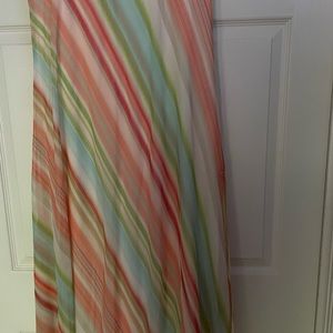 Chico’s Spring/summer Maxi skirt Chiffon-like fabric stripped multicolored.